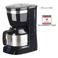 Rosenstein & Soehne Kaffeemaschine: Filterkaffee-Maschine mit Isolierkanne, 1 Liter, 8 Tassen, 800 Watt (Kaffeefiltermaschine)