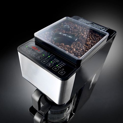  Rosenstein & Soehne Fully Automatic Filter Coffee Maker, Conical Grinder, Touch Operation