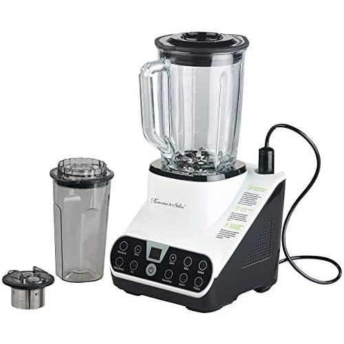  Rosenstein & Soehne Vacuum Blender with Vacuum Function and LED Touch Display, 1.5 L, 1300 W (Mixer with Vacuum Machine)