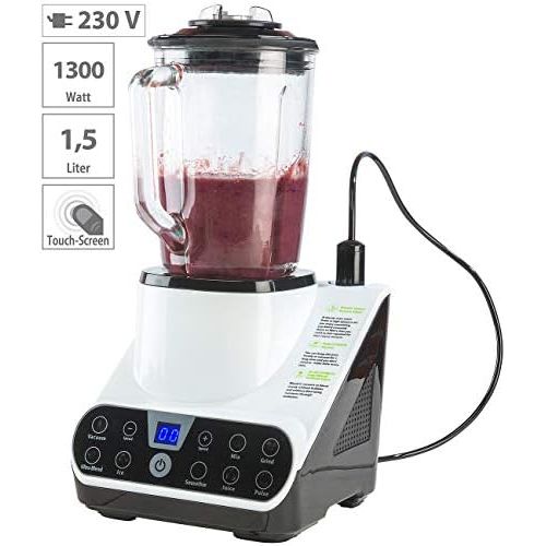  Rosenstein & Soehne Vacuum Blender with Vacuum Function and LED Touch Display, 1.5 L, 1300 W (Mixer with Vacuum Machine)