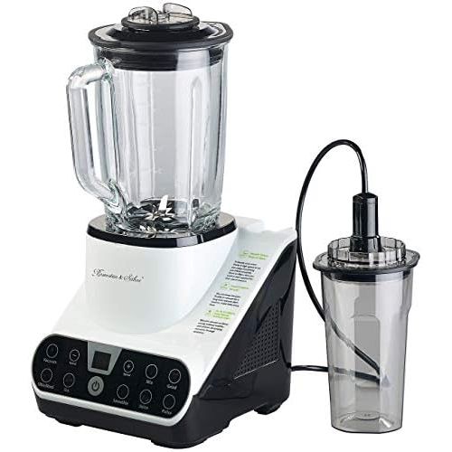  Rosenstein & Soehne Vacuum Blender with Vacuum Function and LED Touch Display, 1.5 L, 1300 W (Mixer with Vacuum Machine)