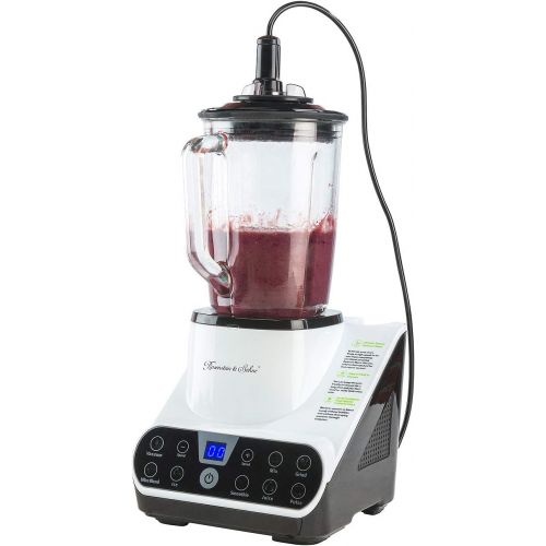  Rosenstein & Soehne Vacuum Blender with Vacuum Function and LED Touch Display, 1.5 L, 1300 W (Mixer with Vacuum Machine)