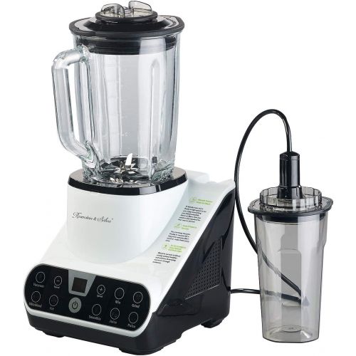  Rosenstein & Soehne Vacuum Blender with Vacuum Function and LED Touch Display, 1.5 L, 1300 W (Mixer with Vacuum Machine)