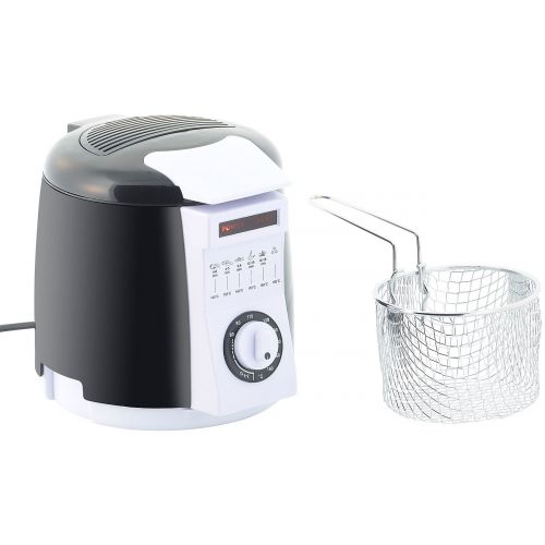  Rosenstein & Soehne Compact Table Top Fryer with Fondue Set, 0.9Litre, 840Watt