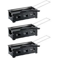 Rosenstein & Soehne Mini Raclettes: Faltbares Teelicht-Raclette fuer 2 Personen, mit Schaber, 3er-Set (Raclette Stoevchen)