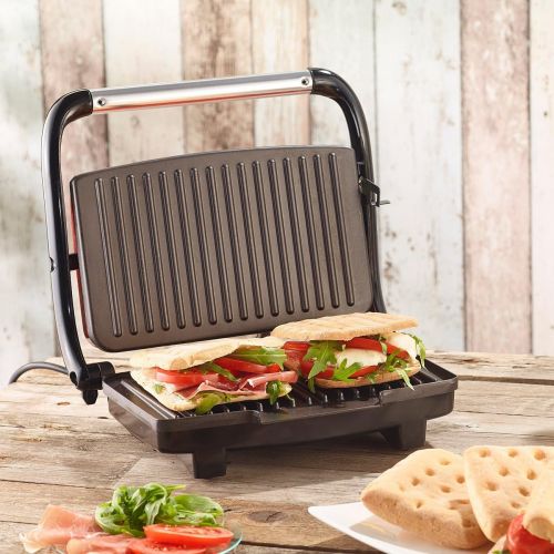  Rosenstein & Soehne Panini-, Sandwich- & Kontaktgrill CG-2510, 1.000 W