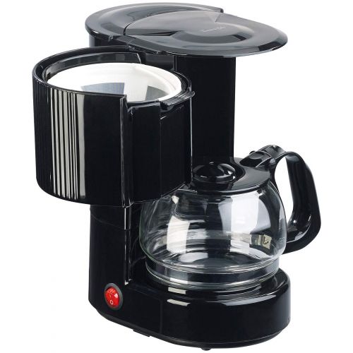  Rosenstein & Soehne Kfz Kaffeemaschine: LKW-Filterkaffee-Maschine, bis zu 3 Tassen, 650 ml, 24 Volt, 300 Watt (Reise-Kaffeemaschine)