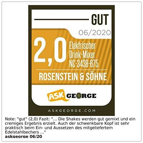  Rosenstein & Soehne Barmixer Edelstahl 450 milliliters