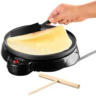 Rosenstein & Soehne Crepes Maker: Elektrischer Medium-Crepes-Maker PKM-200, 650 Watt, Ø 23 cm (Crpe Maker)