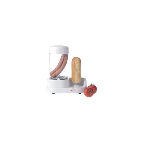  Rosenstein & Soehne Hot Dog Maschine: Hotdog-Maker mit beheizbarer Stange aus rostfreiem Edelstahl, 350 Watt (Wuerstchenwarmer)