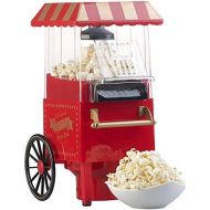Rosenstein & Soehne Popcorn Maker: Retro-Heissluft-Popcorn-Maschine, Miniatur-Rollwagen-Optik, 1.200 Watt (Popcorn Machines)