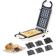 Rosenstein & Soehne Waffelmaker: 6in1-Snack-Maker, auswechselbare Formen, antihaftbeschichtet, 700 Watt (Waffelcup Maker)