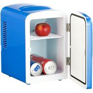 Rosenstein & Soehne Reisekuehlschrank: Mini-Kuehlschrank mit Warmhalte-Funktion, fuer 12 & 230 V, 4 Liter, blau (Mini Kuehlschrank AC DC)