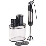 [아마존베스트]Rosenstein & Soehne Pureing stick: electric 2-in-1 blender and spiral cutter, 400 watts, stainless steel (mixing stick).