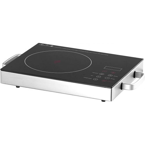  [아마존베스트]Rosenstein & Soehne Hobs: glass ceramic hob, infrared heat, touch control panel, 2000 W, 20 cm (single hob).