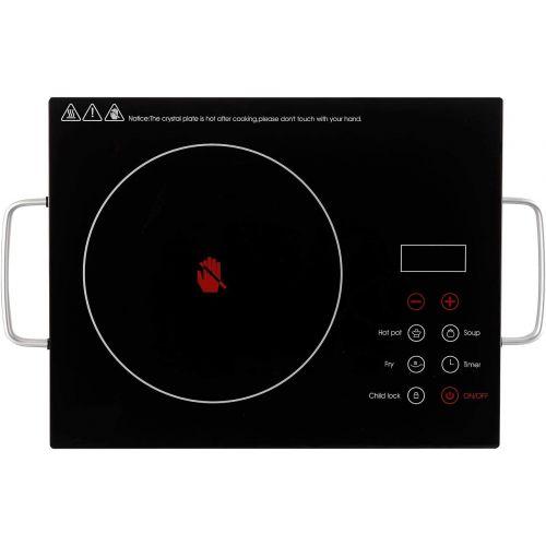  [아마존베스트]Rosenstein & Soehne Hobs: glass ceramic hob, infrared heat, touch control panel, 2000 W, 20 cm (single hob).