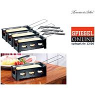 [아마존베스트]Rosenstein & Soehne Mini Raclettes: Folding Tea Light Raclette for 2 People with Scraper, Set of 3 (Tea Light Stove)