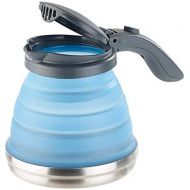 [아마존베스트]Rosenstein & Soehne Foldable Kettle: Foldable Silicone Camping Kettle with Stainless Steel Base, 800 ml (Silicone Kettle)