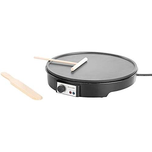  [아마존베스트]Rosenstein & Soehne Crepe machine: electric XL crepe maker with temperature control, 1,000 watts, diameter 28 cm (crepe baking devices)