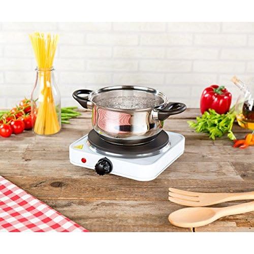  [아마존베스트]Rosenstein & Soehne Camping stove: compact electric single hob, 1,500 watts, 185 mm, stepless (electric hob).