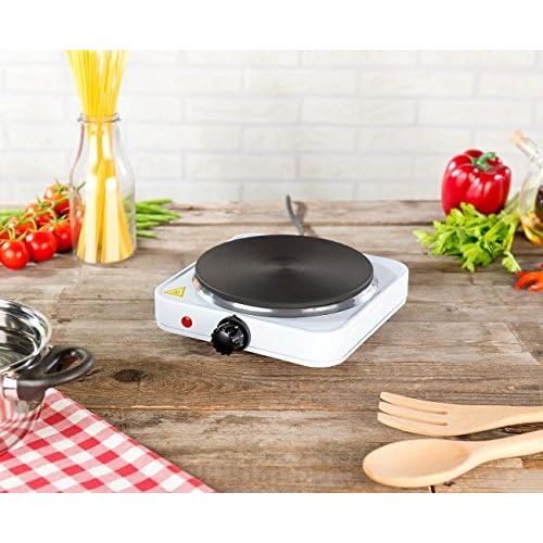  [아마존베스트]Rosenstein & Soehne Camping stove: compact electric single hob, 1,500 watts, 185 mm, stepless (electric hob).