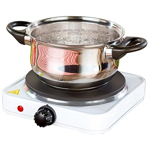  [아마존베스트]Rosenstein & Soehne Camping stove: compact electric single hob, 1,500 watts, 185 mm, stepless (electric hob).