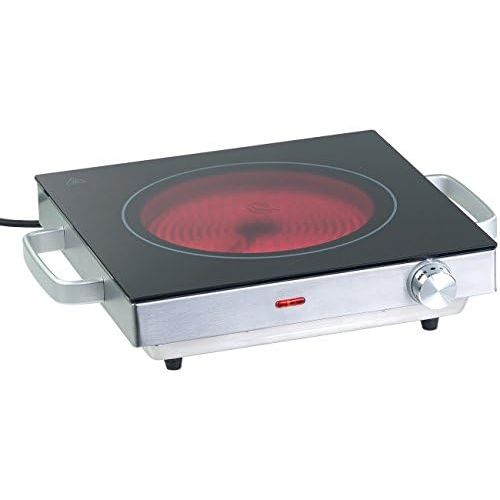  [아마존베스트]Rosenstein & Soehne Hob: mobile glass ceramic hob with infrared heat, 2,000 watts, set of 2 (ceramic hob).