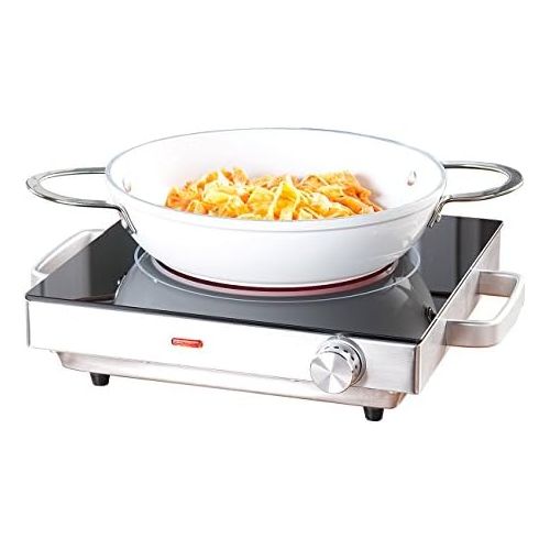  [아마존베스트]Rosenstein & Soehne Hob: mobile glass ceramic hob with infrared heat, 2,000 watts, set of 2 (ceramic hob).