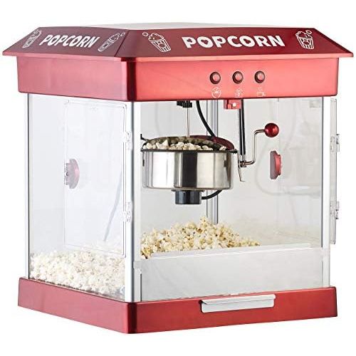  [아마존베스트]Rosenstein & Soehne Popcorn Maker: Professional Gastro Popcorn Machine with Stainless Steel Kettle, 800 Watts (Popcorn Machine)