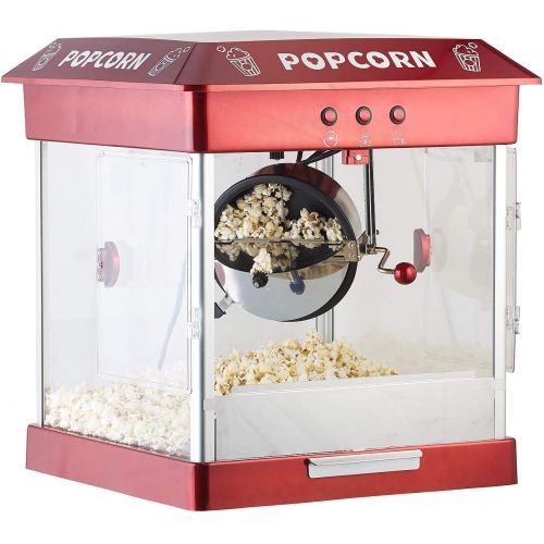  [아마존베스트]Rosenstein & Soehne Popcorn Maker: Professional Gastro Popcorn Machine with Stainless Steel Kettle, 800 Watts (Popcorn Machine)