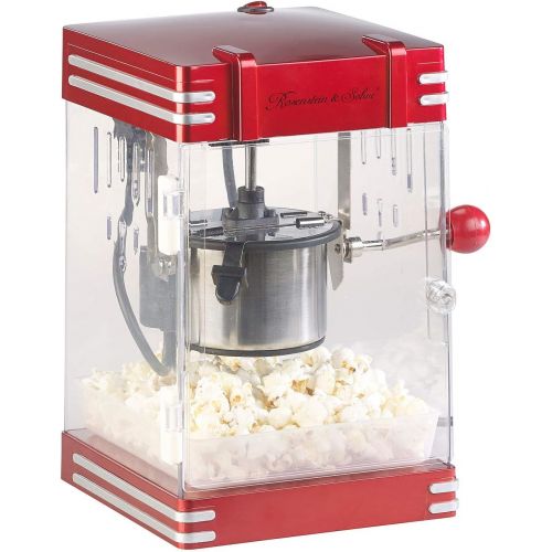  [아마존베스트]Rosenstein & Soehne Popcorn Machine: Retro Popcorn Machine Theatre in 50s Look, 230 Watt (Professional Popcorn Machines)