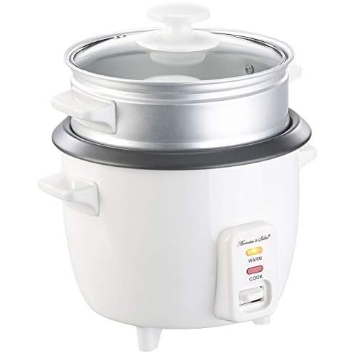  [아마존베스트]Rosenstein & Soehne Multi-cooker: mini rice cooker with steamer insert and warming function, 0.5 L, 350 W (steam cooker).