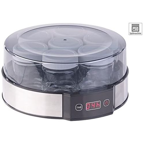  [아마존베스트]Rosenstein & Soehne yoghurt maker: Yoghurt maker with timer switch, 7 portion jars x 190ml, 20-watt (yoghurt maker)