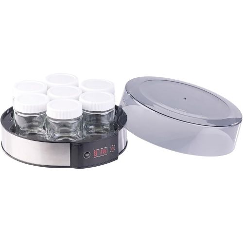  [아마존베스트]Rosenstein & Soehne yoghurt maker: Yoghurt maker with timer switch, 7 portion jars x 190ml, 20-watt (yoghurt maker)