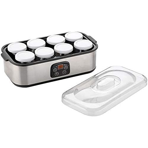  [아마존베스트]Rosenstein & Soehne Yoghurt Maker: Yoghurt Maker, Timer & Temperature Setting, 8 Glasses 180ml 30W (Yoghurt Machine)