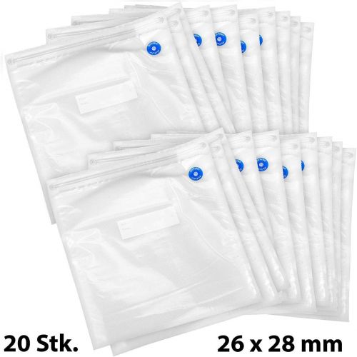  [아마존베스트]Rosenstein & Soehne Vacuum Bags: 20 Mega Pack Vacuum Bags Each 26 cm x 28 cm (Foil Bag)