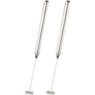 [아마존베스트]Rosenstein & Soehne Milk frother camping: 2 milk frother sticks with stainless steel housing, spiral whisk, diameter 24 mm (hand milk frother)