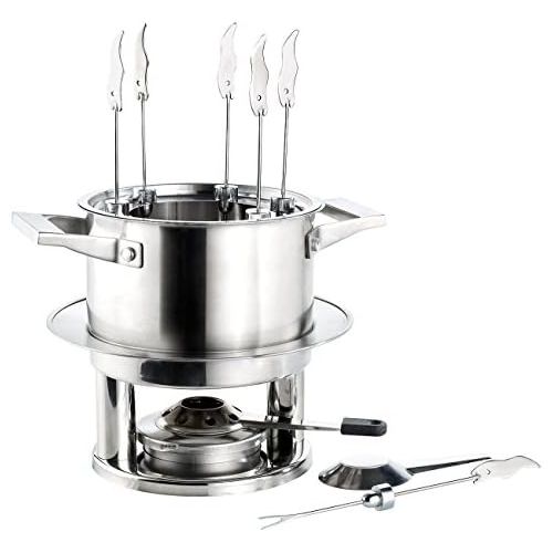  [아마존베스트]Rosenstein & Soehne Cheese Fondue: Stainless Steel Fondue Set for 6 People (Meat Fondue)