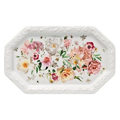  Rosenthal 10430-407165-12865 Maria Pink Rose Milch/Zucker-Tablett, 27 x 16,5 cm