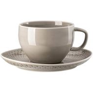 Rosenthal 10540-405201-14850 Junto Pearl Grey Cafe au Lait 2tlg. (1 Obertasse / 1 Untertasse)