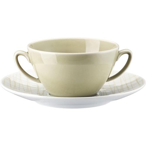  Marke: Rosenthal Studio + Selection Rosenthal Studio + Selection Mesh Line Cream Suppentasse 2-TLG.