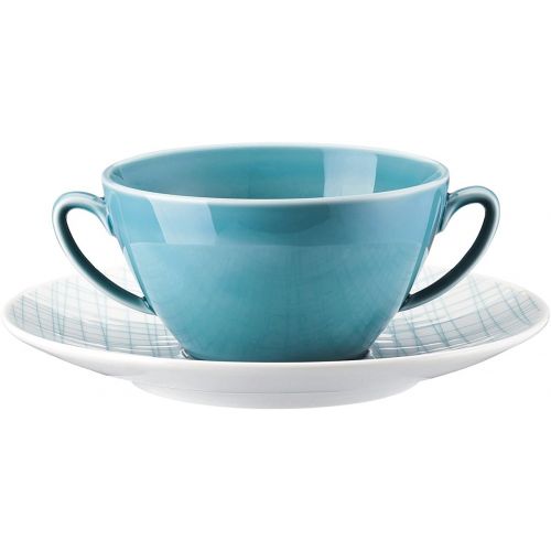  Marke: Rosenthal Studio + Selection Rosenthal Studio + Selection Mesh Line Aqua Suppentasse 2-TLG.