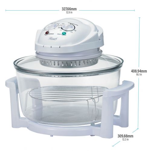  Rosewill R-HCO-15001 Infrared Halogen Convection Oven with Stainless Steel Extender Ring, 12.68-Quart to 18-Quart