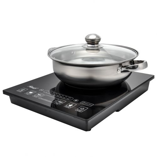  Rosewill Portable Induction Cooker Electric Hot Plate Includes 3.5Qt Stainless Steel Pot 1800 Watts RHAI-15001