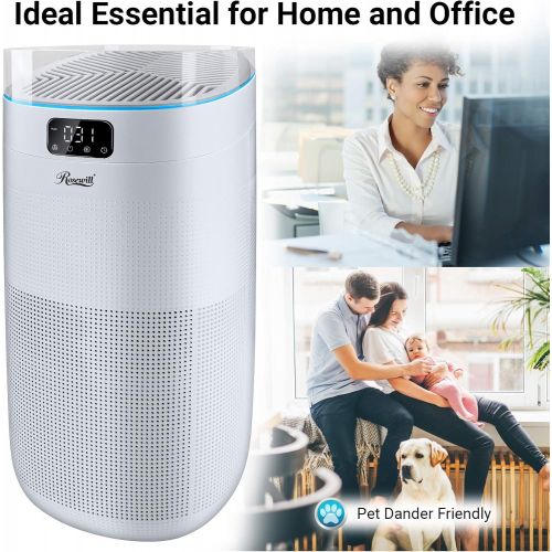  Rosewill True HEPA Large Room Air Purifier For Home or Office Carbon Filter UV Light (RHAP-20001)