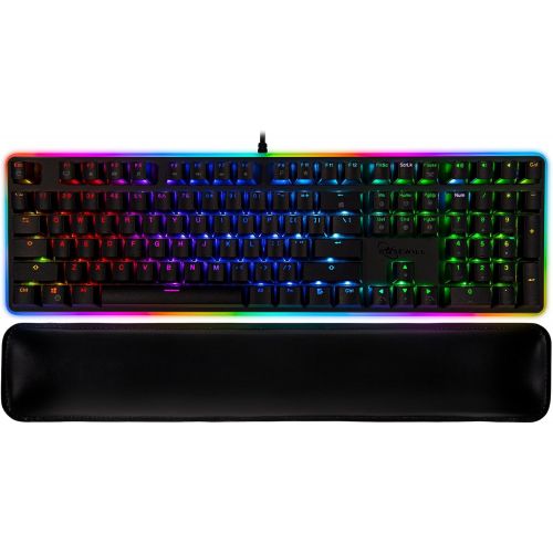  Rosewill Mechanical Gaming Keyboard, RGB LED Glow Backlit Computer Mechanical Switch Keyboard for PC, Laptop, Mac, Software Customizable - Professional Gaming Brown Mechanical Swit