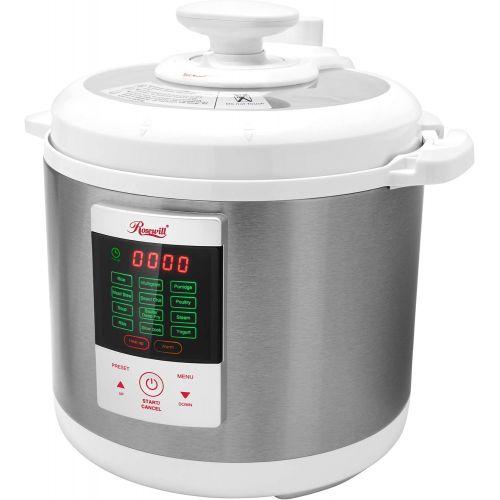  [아마존베스트]Rosewill RHPC-15001, Pressure Cooker, Non-Stick Pot/White