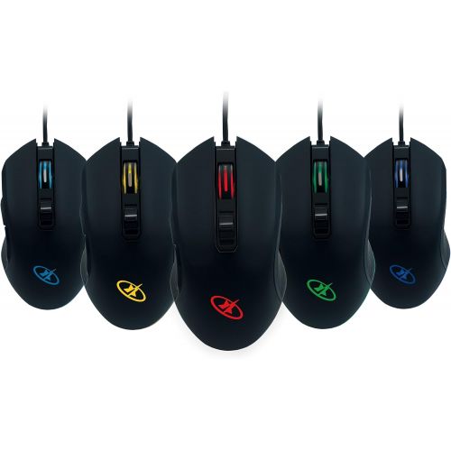  Rosewill ROSEWILL RGB Gaming Mouse, LED Lighting, Wired USB, Gaming Mice for ComputerPCLaptopMac Book. 12000 DPI Optical Gaming Sensor and Ergonomic Design. Backlit LED 8 Buttons (Neon M