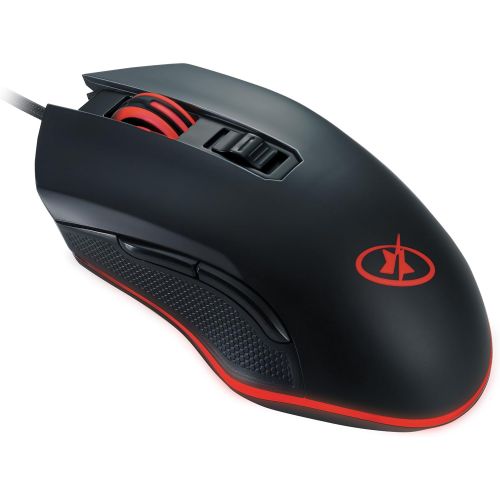  Rosewill ROSEWILL RGB Gaming Mouse, LED Lighting, Wired USB, Gaming Mice for ComputerPCLaptopMac Book. 12000 DPI Optical Gaming Sensor and Ergonomic Design. Backlit LED 8 Buttons (Neon M
