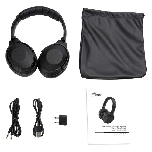  Rosewill Active Noise Cancelling Wireless Bluetooth Headphones, ANC Over Ear Wireless Headset Ideal for Travel, Rechargeable Long Lasting Battery LifeContinuous Play and Sound Qua